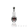 316L SURGICAL STEEL SPIDER BELLY BUTTON NAVEL RING 